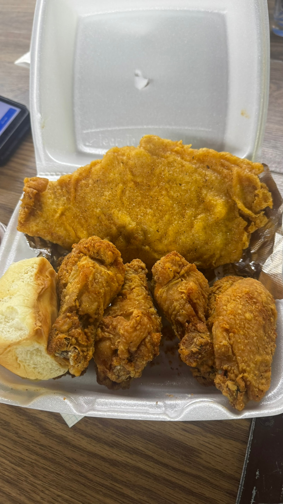 1 Catfish & 4 Wings